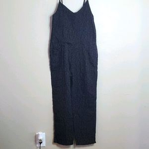 Sundry Leopard Jumpsuit in Charcoal Size 1/Small